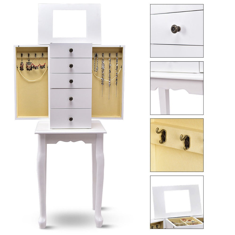 Jewelry Chest Storage Cabinet