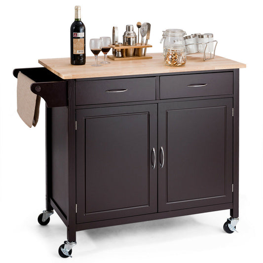 Rolling Kitchen Cart Island