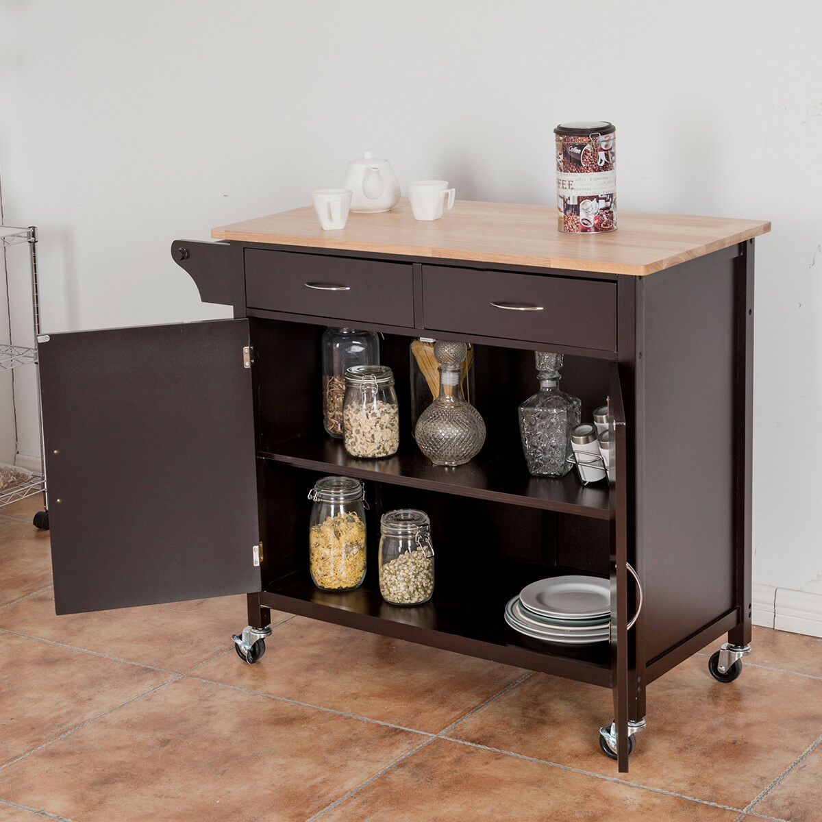 Rolling Kitchen Cart Island