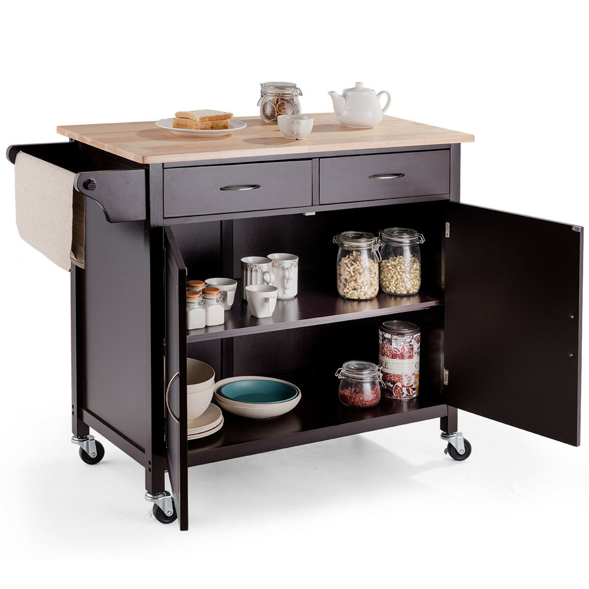 Rolling Kitchen Cart Island