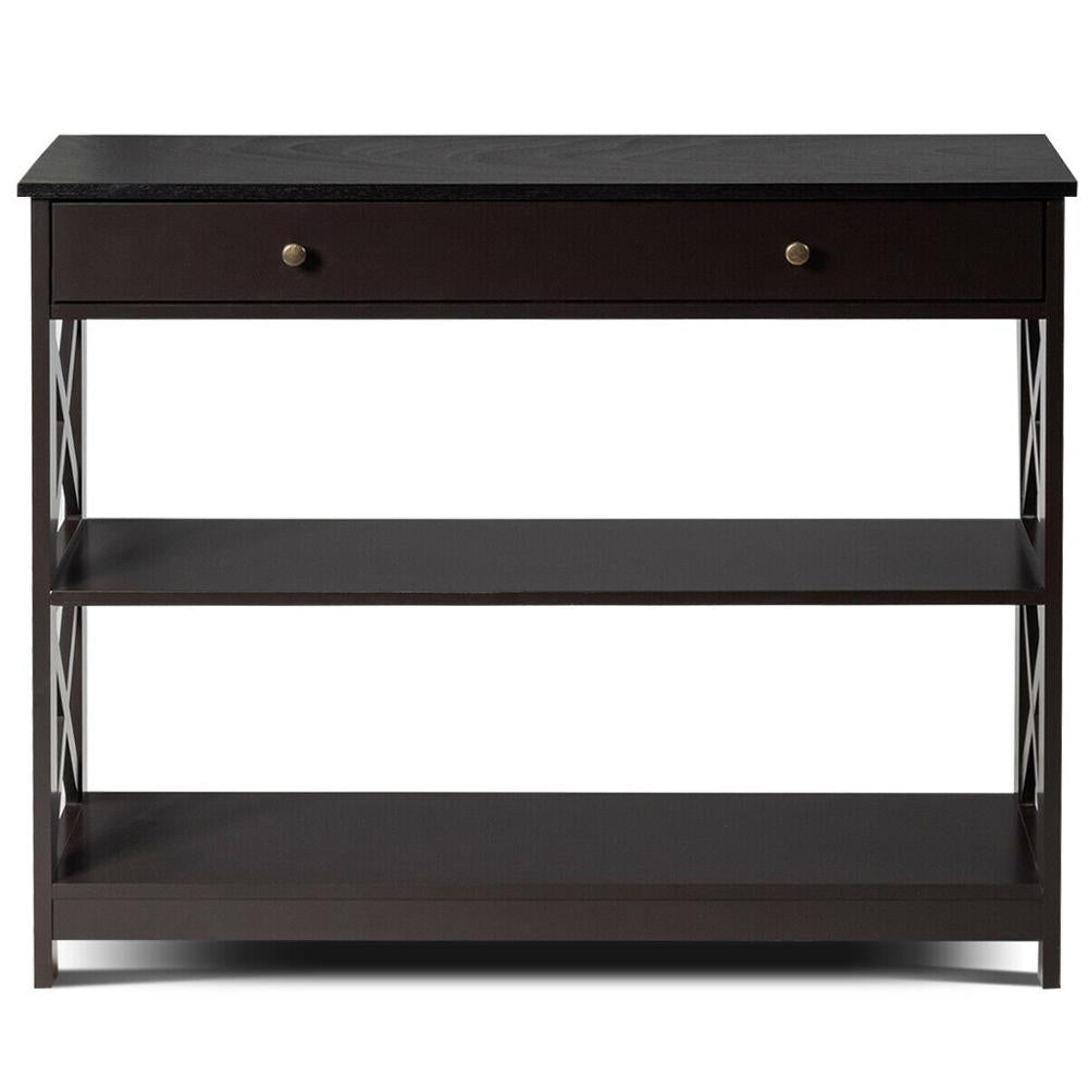 3-Tier Console Table X-Design Sofa Entryway Table