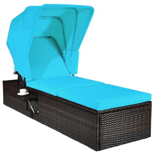 Patio Rattan Lounge Chair