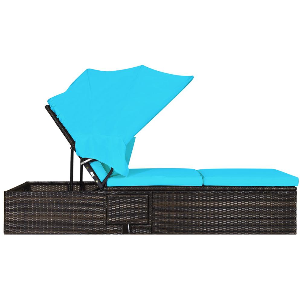 Patio Rattan Lounge Chair