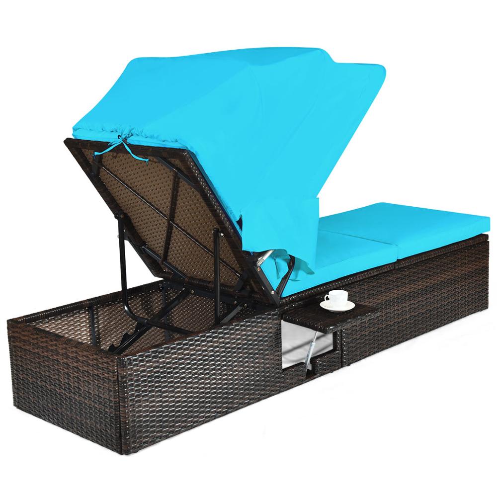 Patio Rattan Lounge Chair