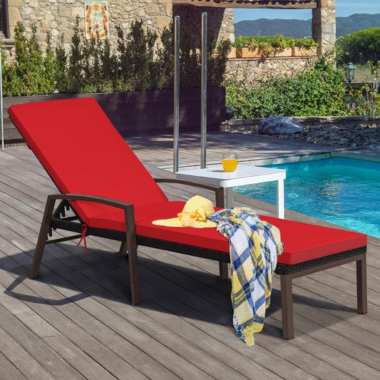 Patio Rattan Lounge Chair