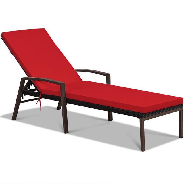 Patio Rattan Lounge Chair