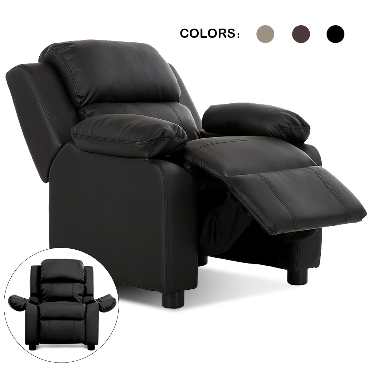 Deluxe Padded Kids Sofa Armchair Recliner