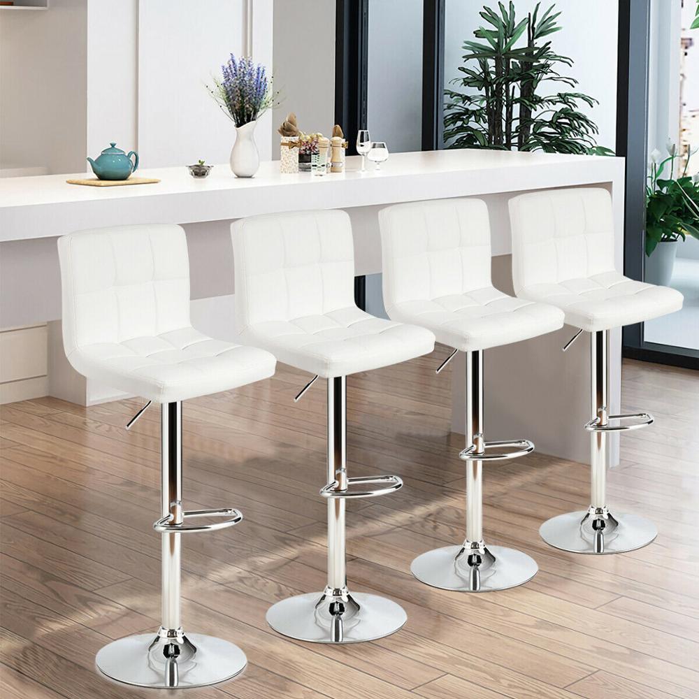 Set of 4 Adjustable Bar Stools