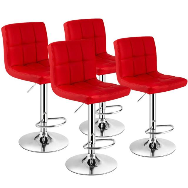 Set of 4 Adjustable Bar Stools