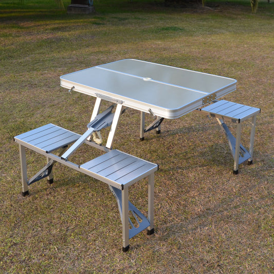 Outdoor Folding Table Chair Camping Aluminium Alloy Picnic Table