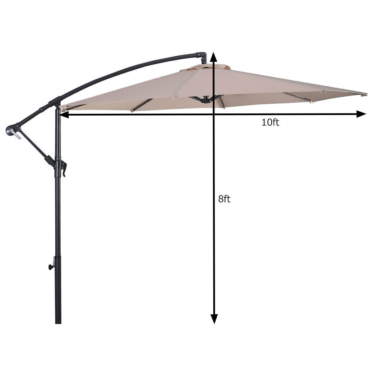 Hanging Umbrella Patio Sun Shade