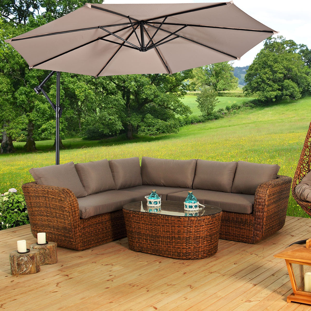 Hanging Umbrella Patio Sun Shade