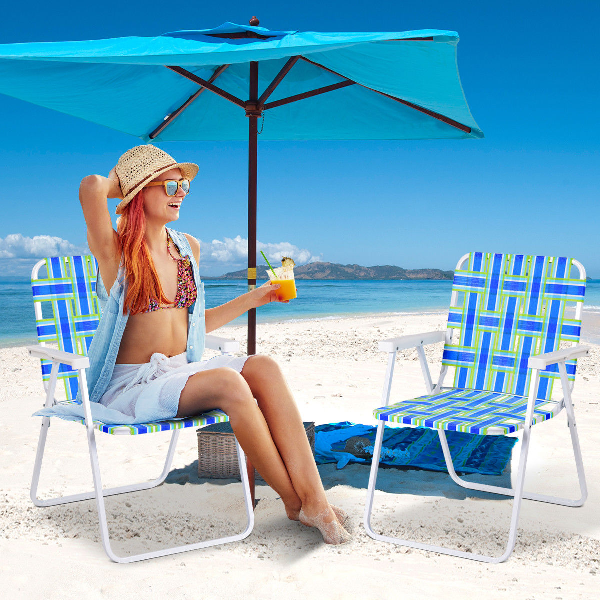 6pcs Folding Beach Chair