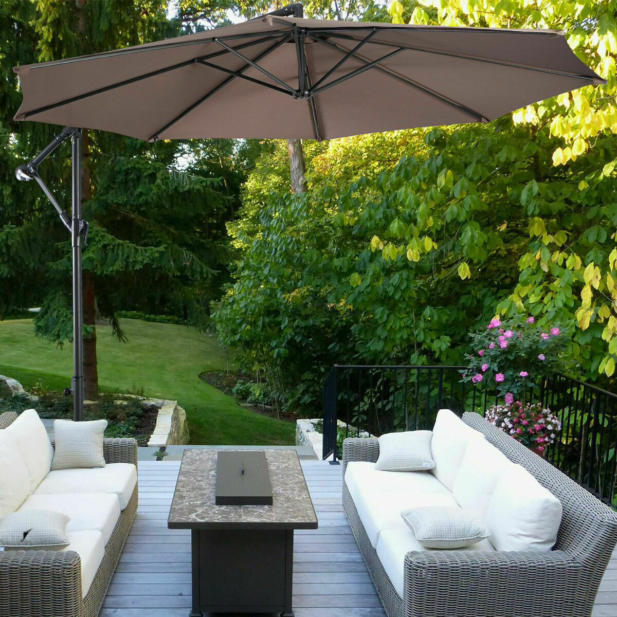 Hanging Umbrella Patio Sun Shade