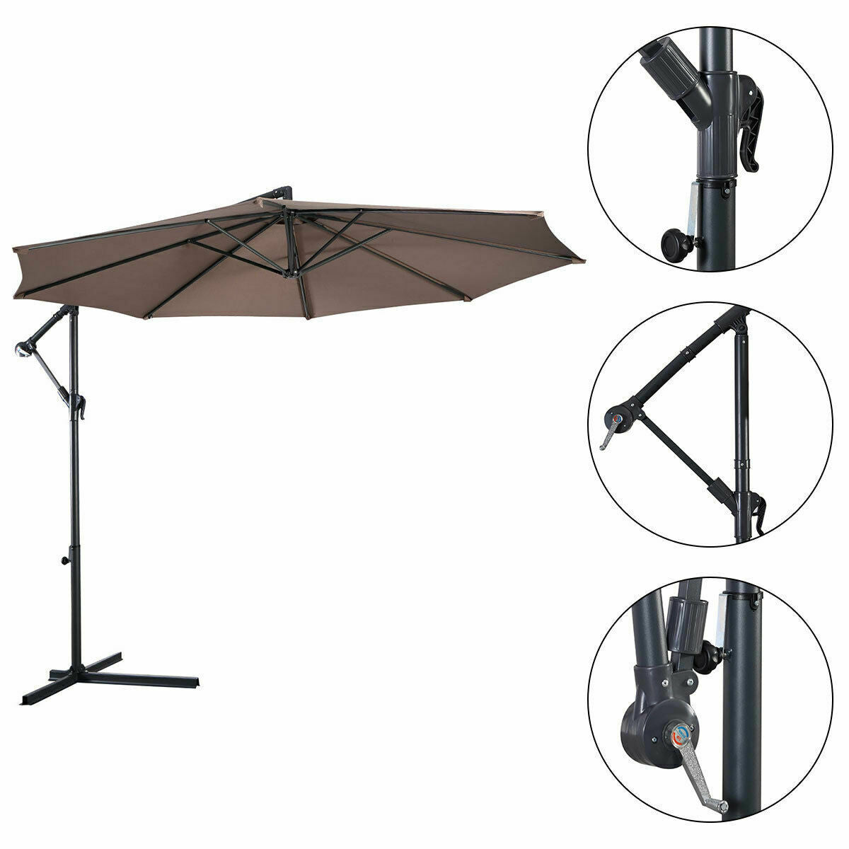 Hanging Umbrella Patio Sun Shade