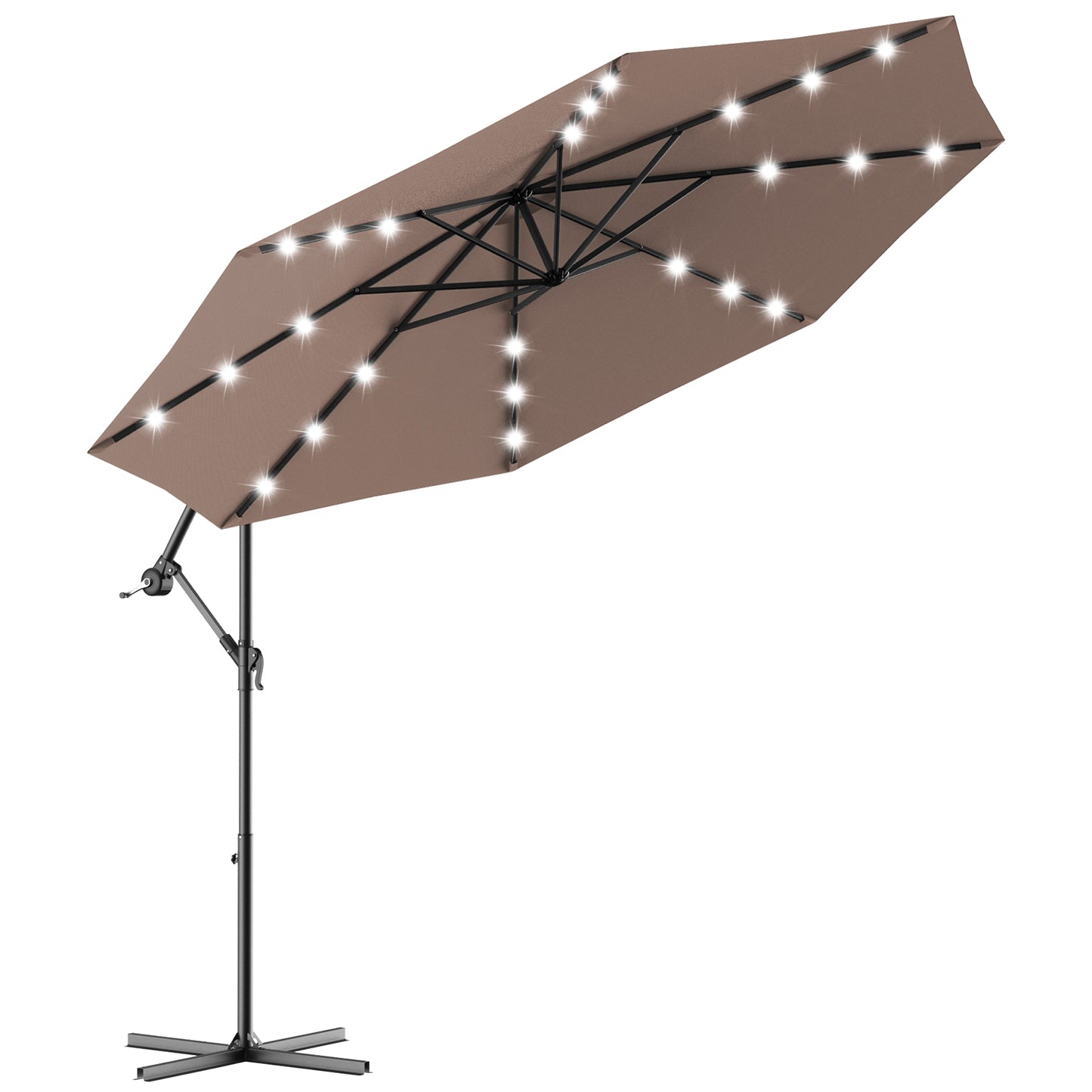 Hanging Solar LED Umbrella Patio