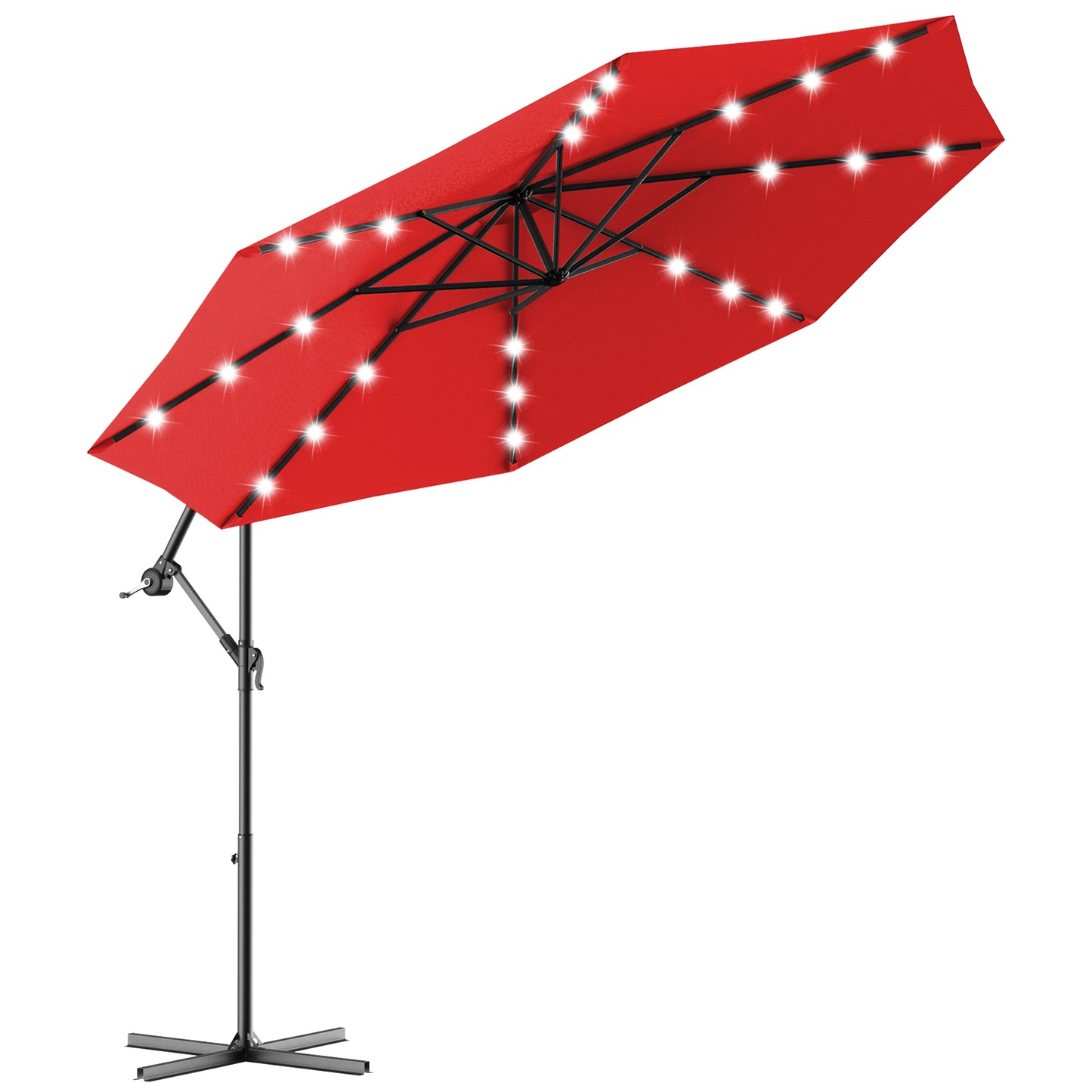 Hanging Solar LED Umbrella Patio