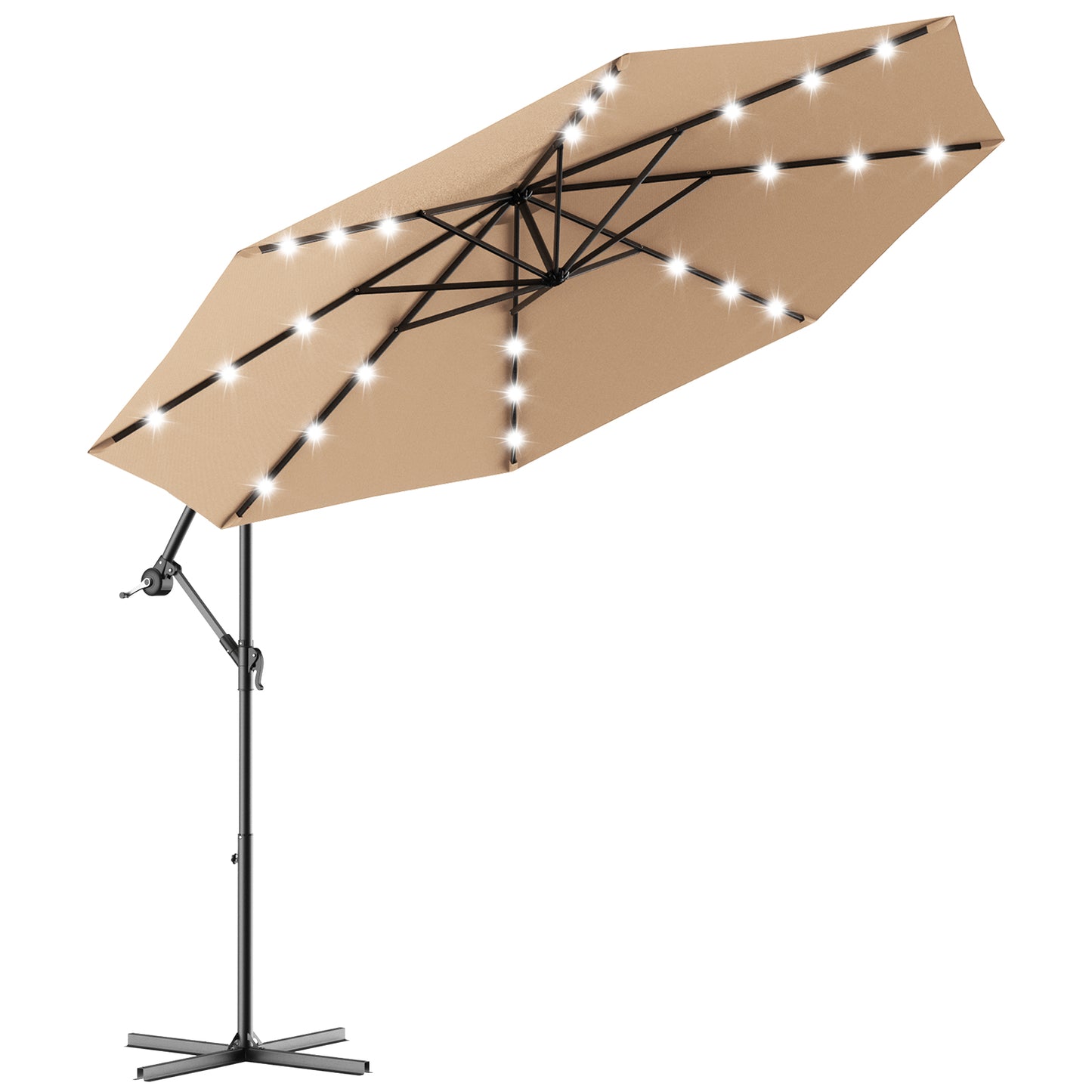 Hanging Solar LED Umbrella Patio