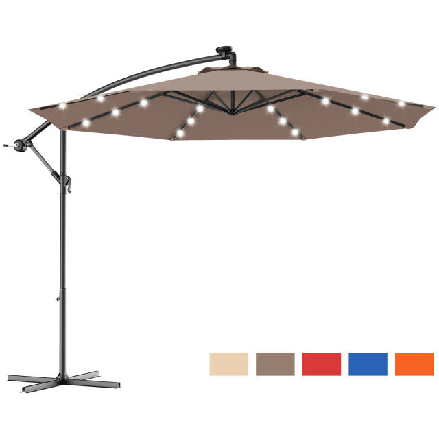 Hanging Solar LED Umbrella Patio