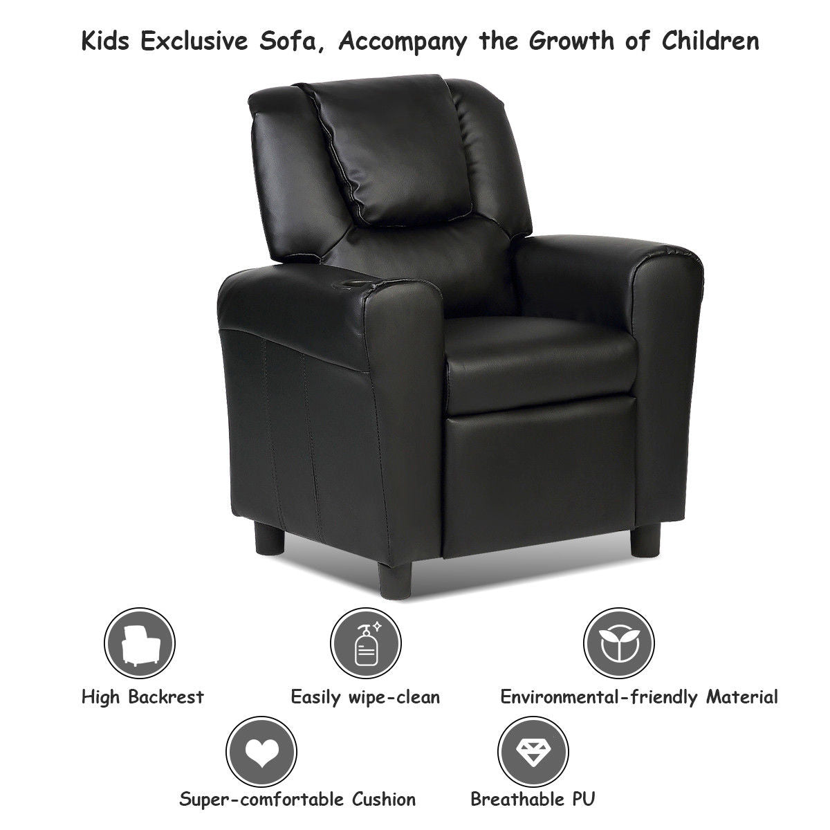 Costway Kids Recliner Armchair