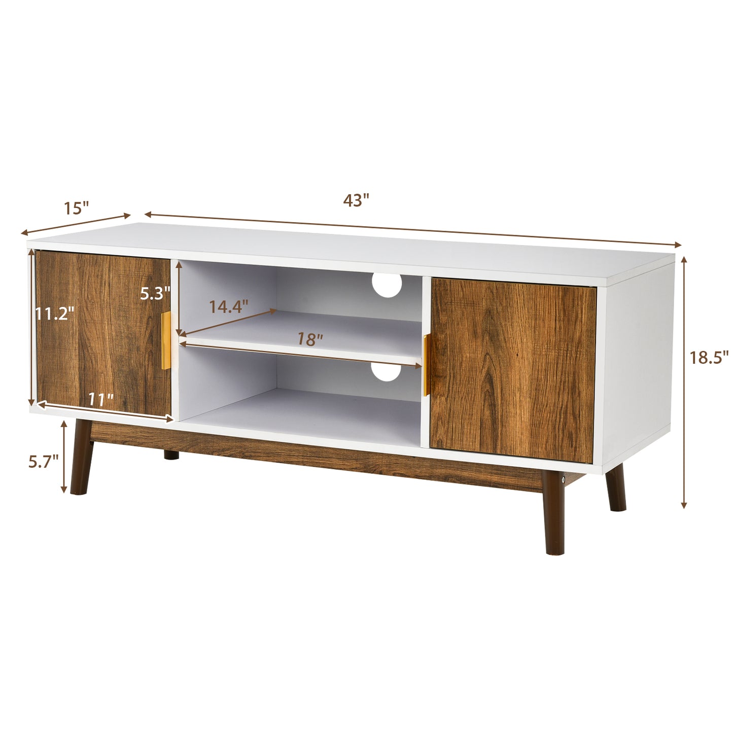 TV Stand Entertainment Media Console