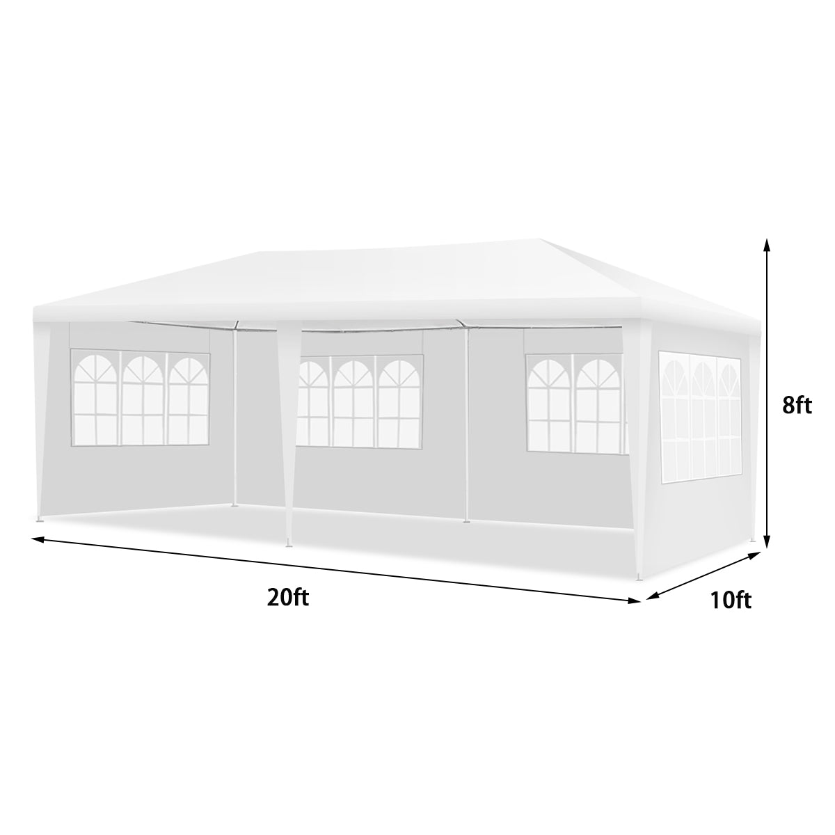 Canopy Tent Heavy Duty Wedding Party Tent 4 Sidewalls