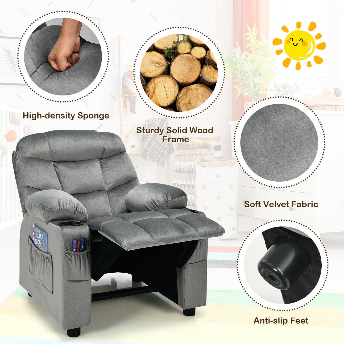 Kids Youth Recliner Chair