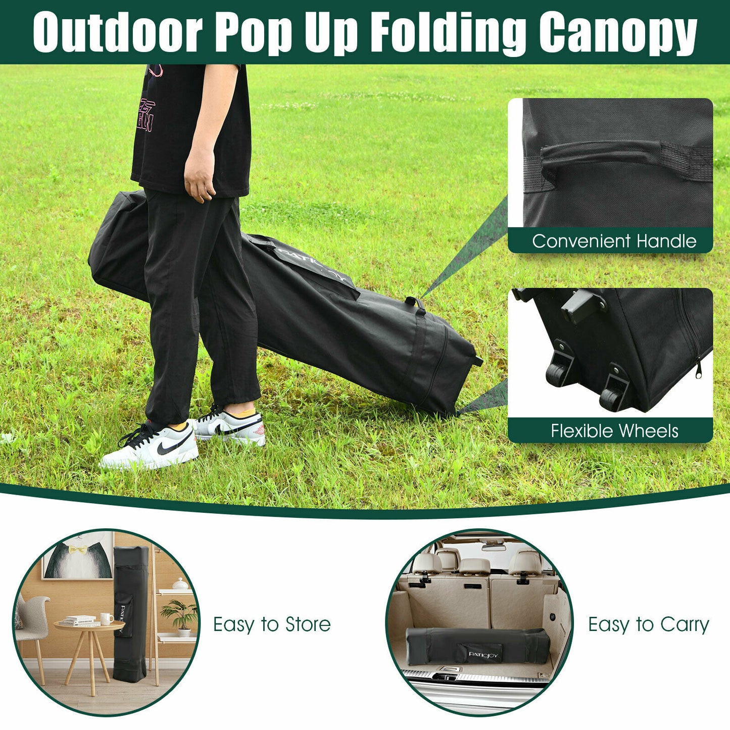 Pop Up Canopy Tent Instant Folding