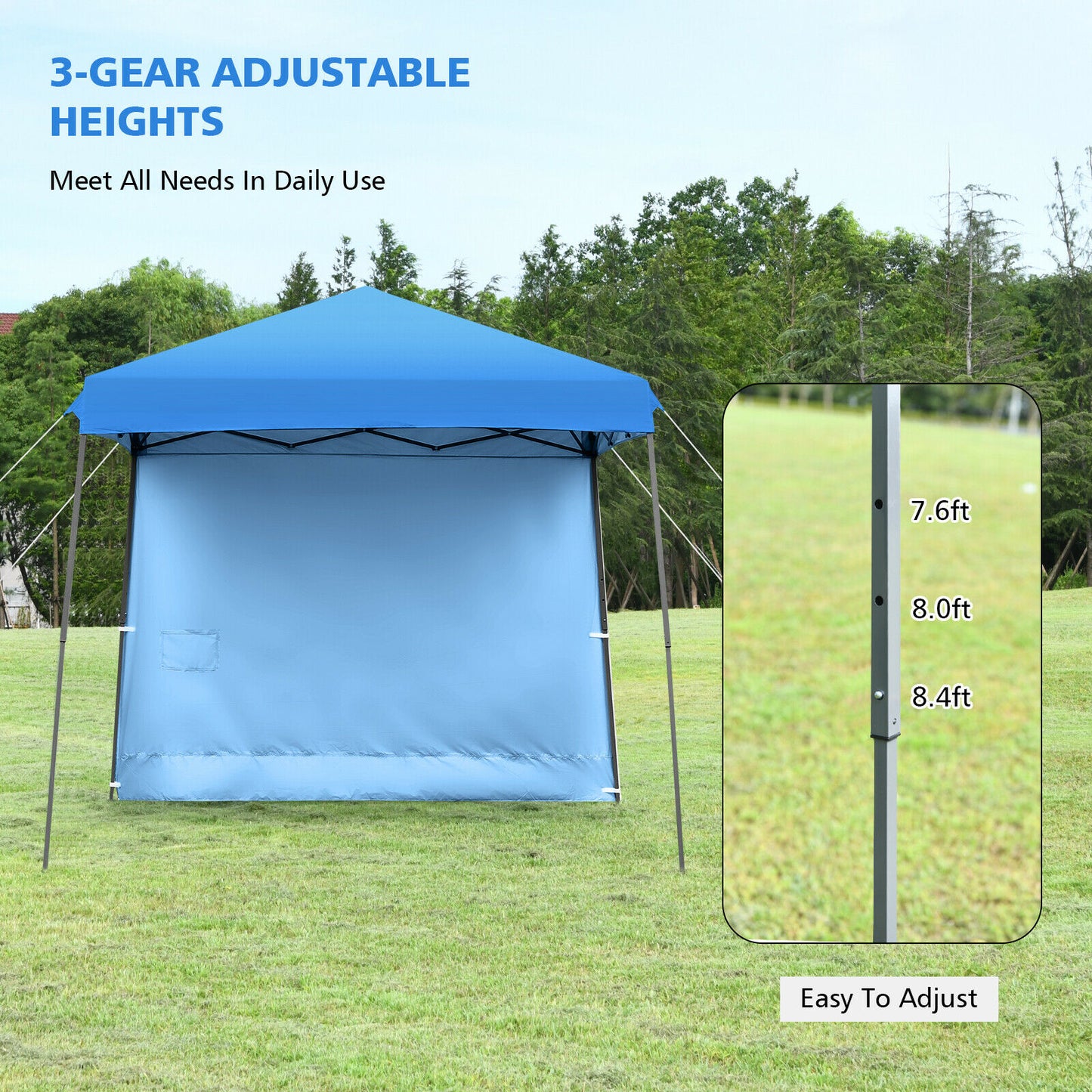 10ft X 10ft Pop Up Tent Slant Leg Canopy