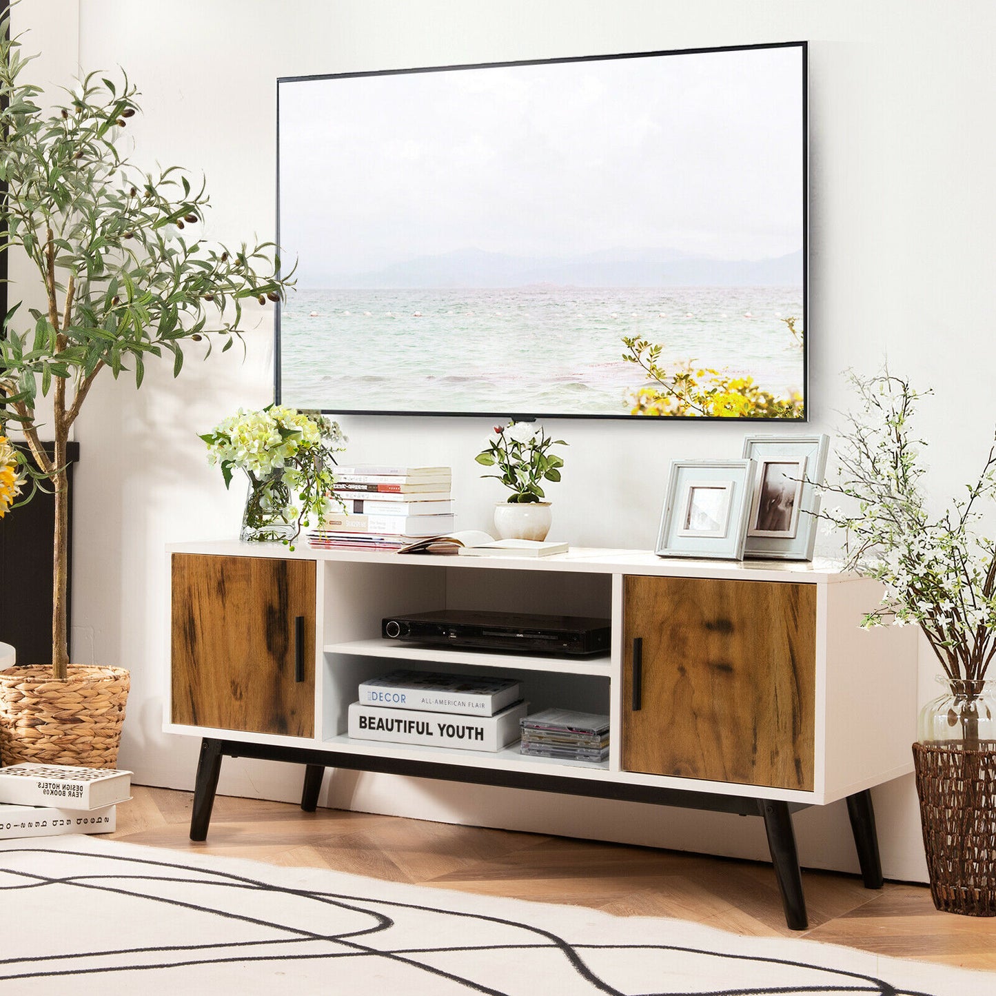 Modern TV Stand Entertainment Media Console