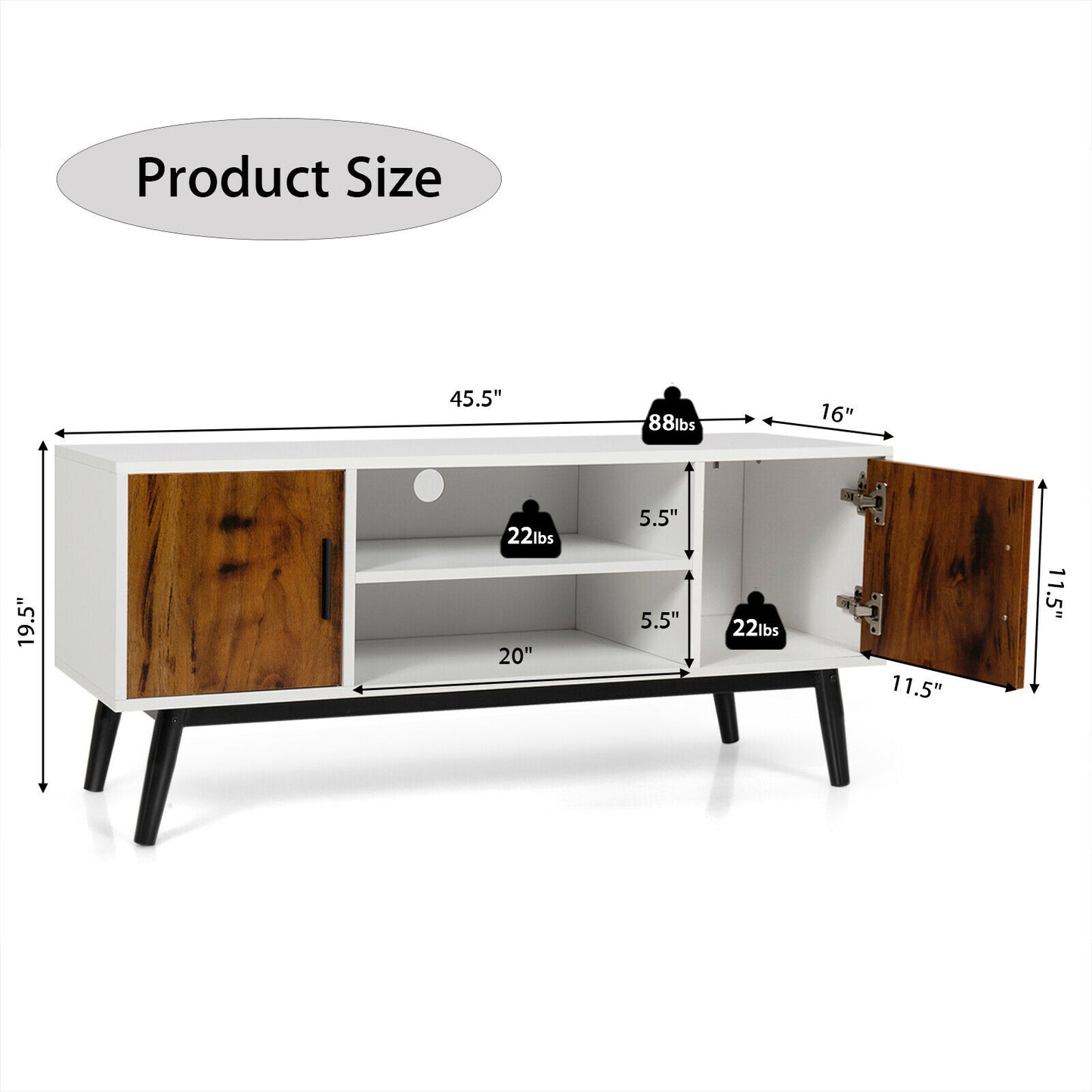 Modern TV Stand Entertainment Media Console