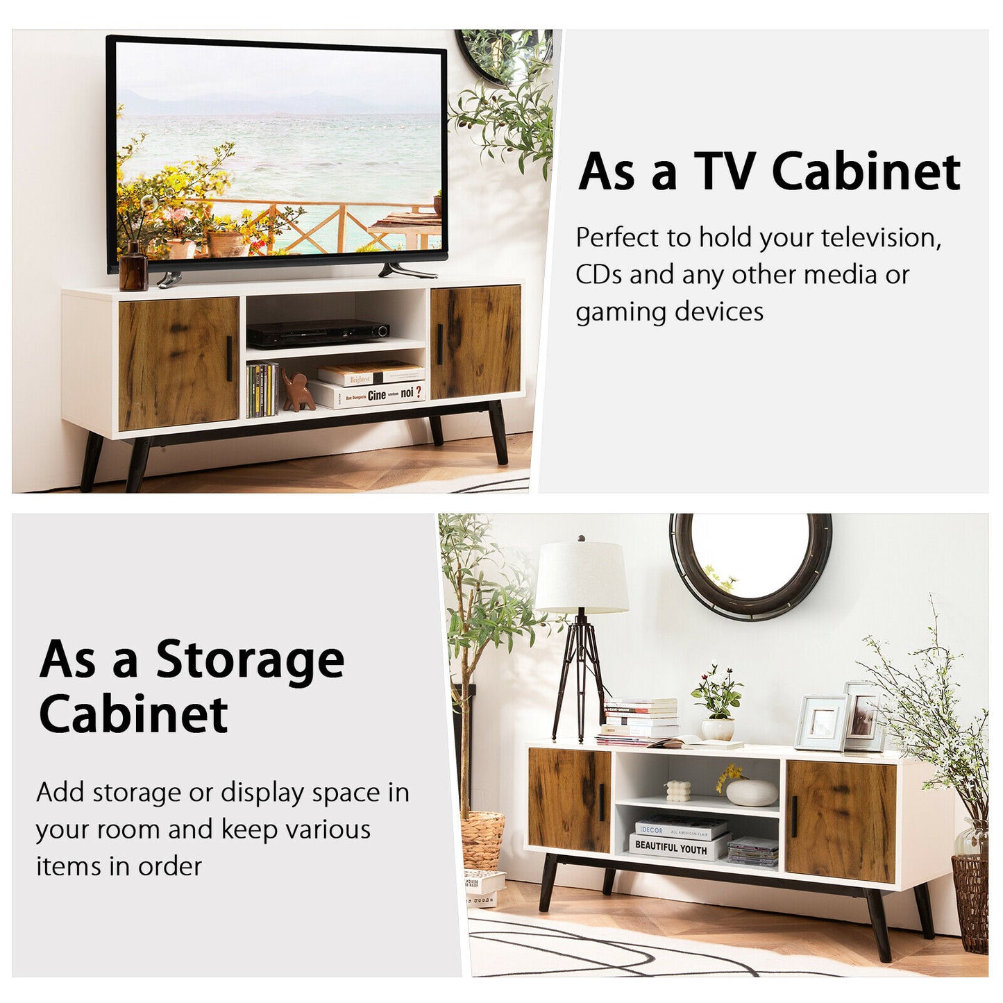 Modern TV Stand Entertainment Media Console