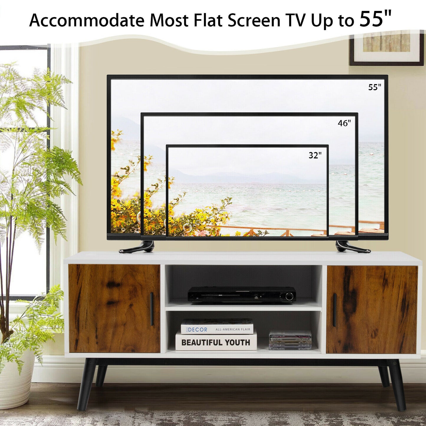 Modern TV Stand Entertainment Media Console