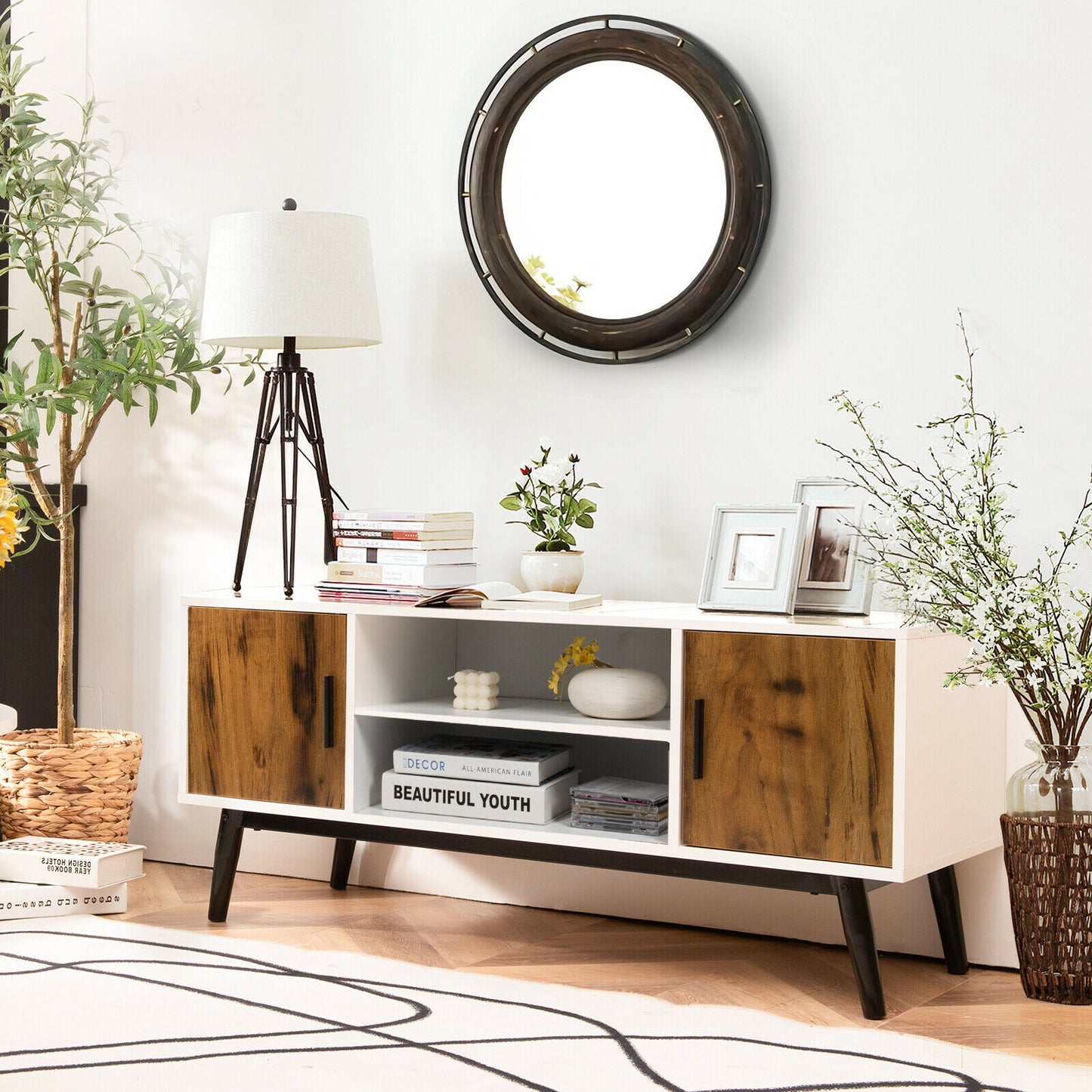 Modern TV Stand Entertainment Media Console