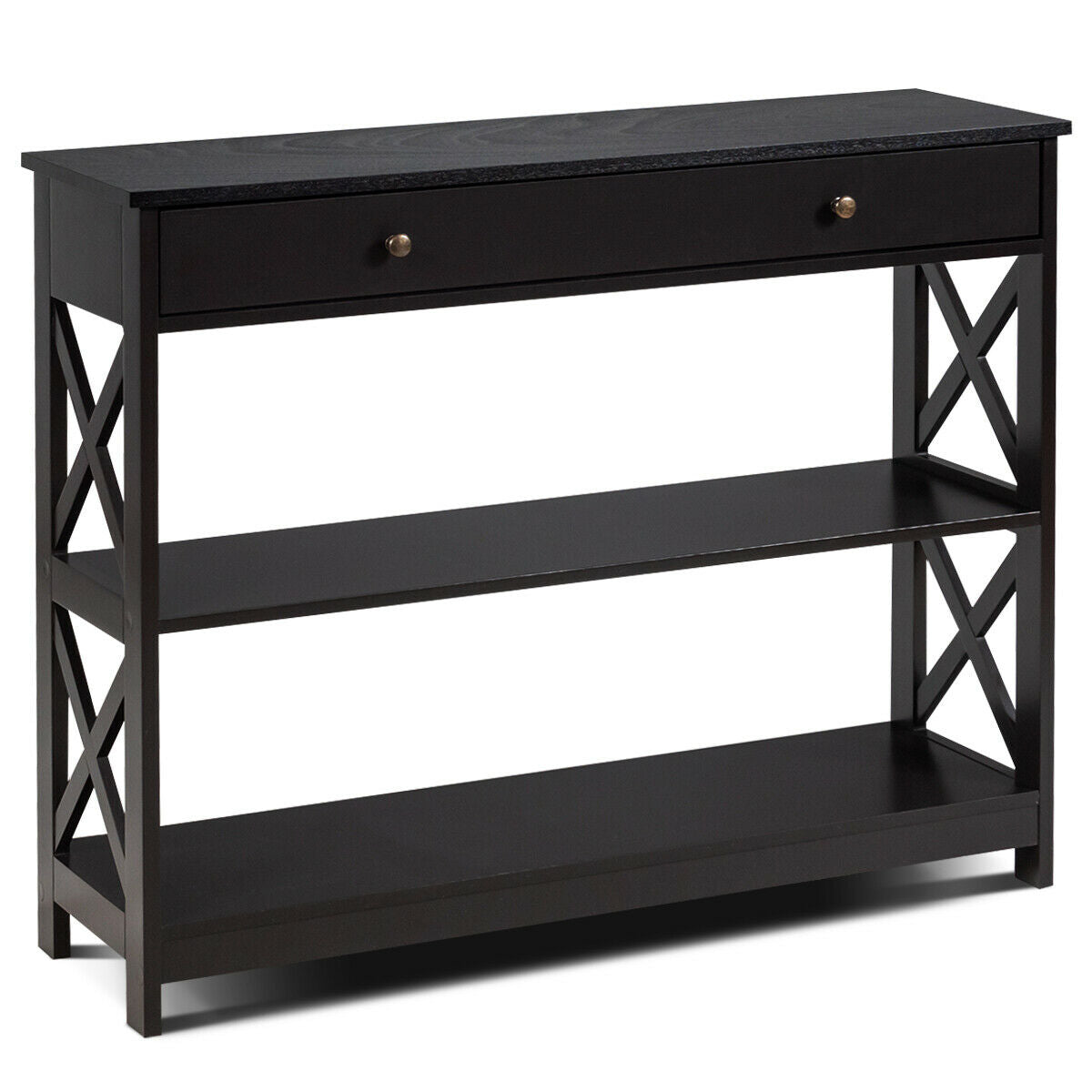 3-Tier Console Table X-Design Sofa Entryway Table