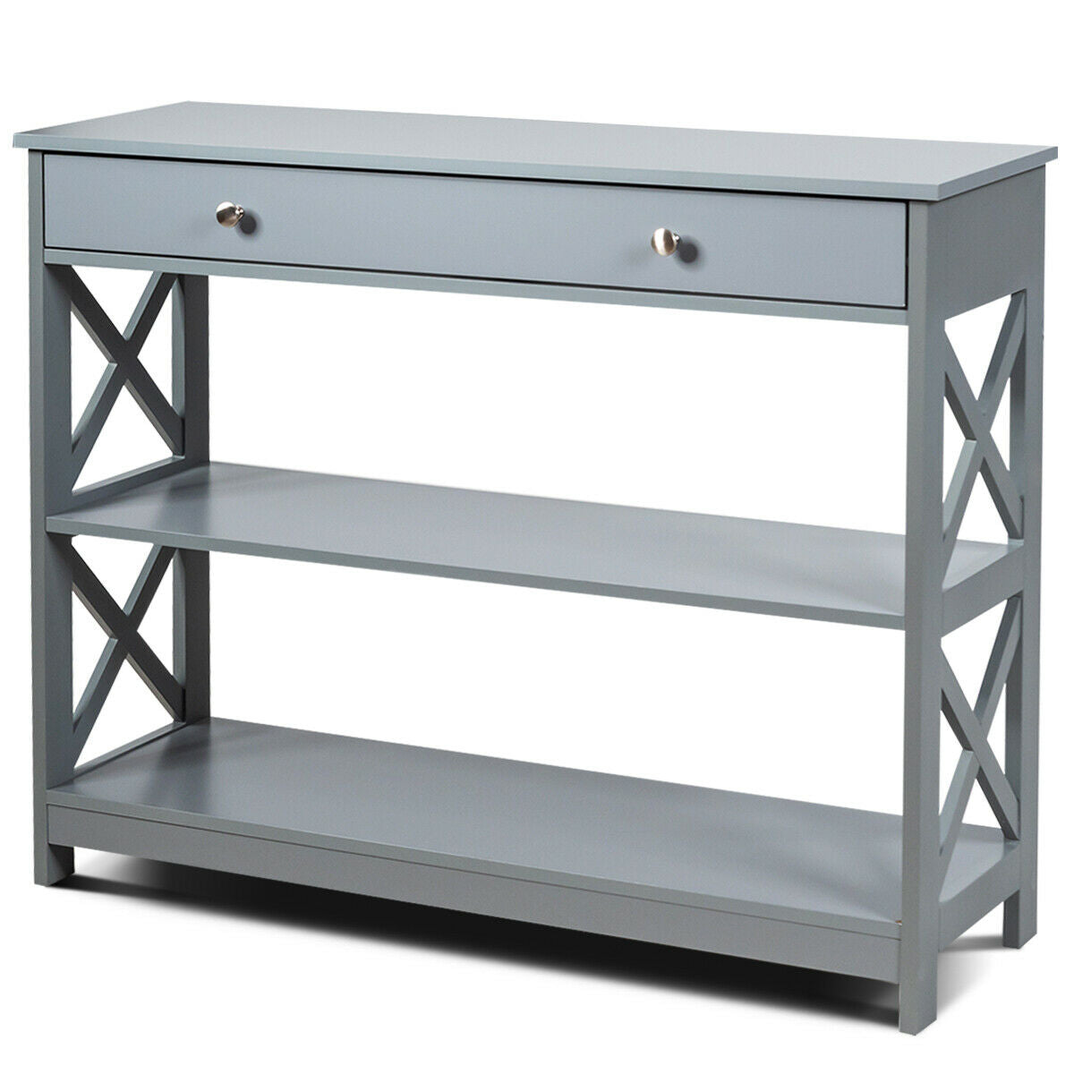 3-Tier Console Table X-Design Sofa Entryway Table