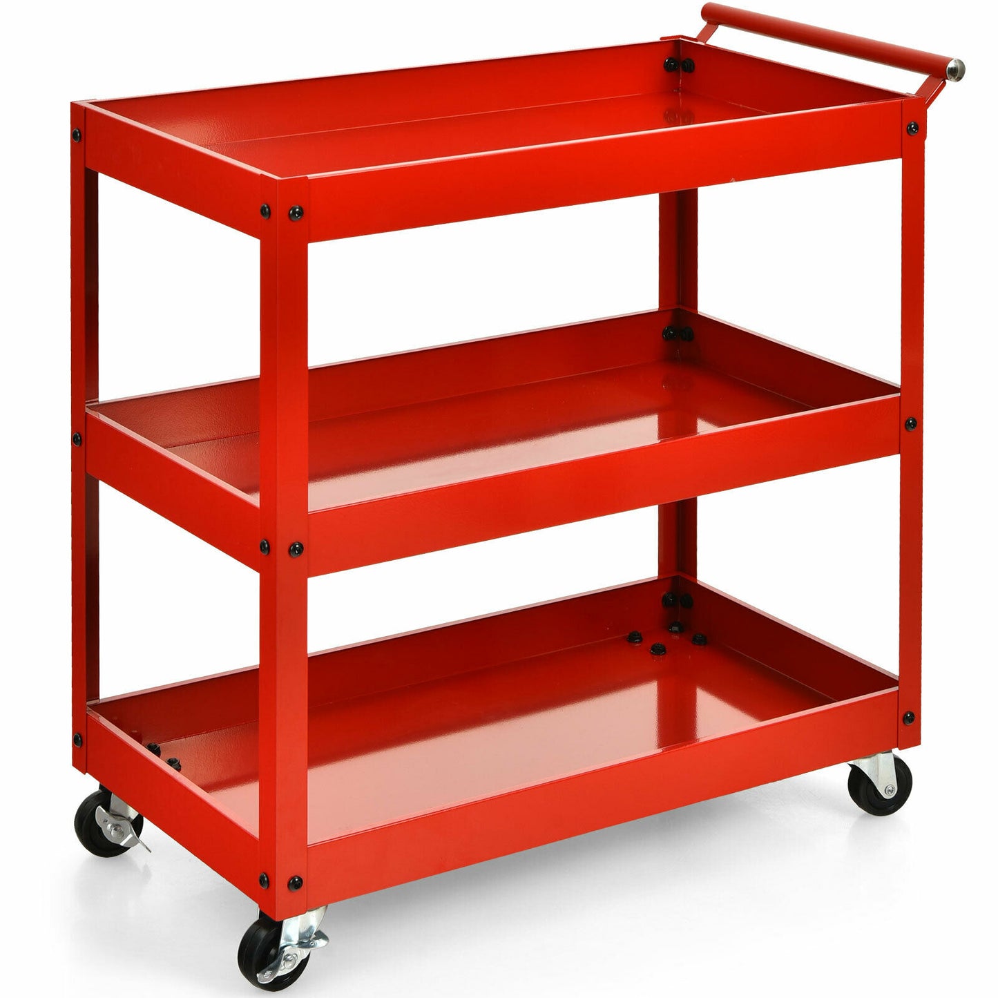 3-Tier Utility Cart Metal Storage