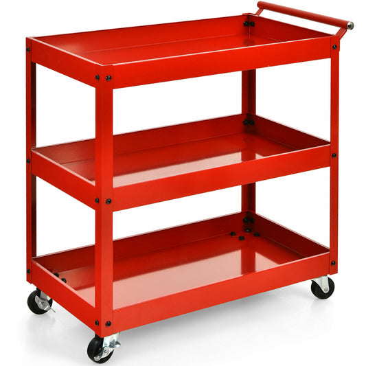 3-Tier Utility Cart Metal Storage