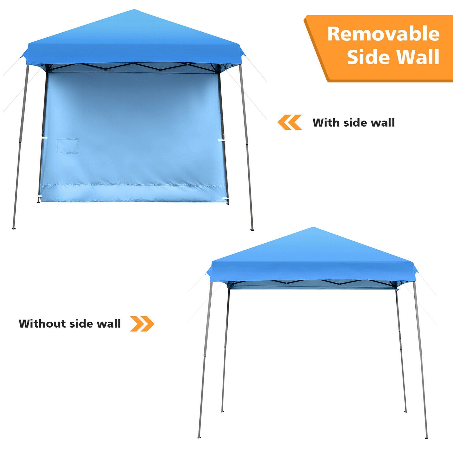 10ft X 10ft Pop Up Tent Slant Leg Canopy