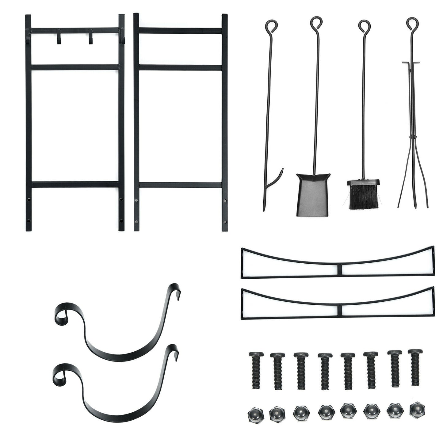 30” Firewood Rack W/4 Tool Set