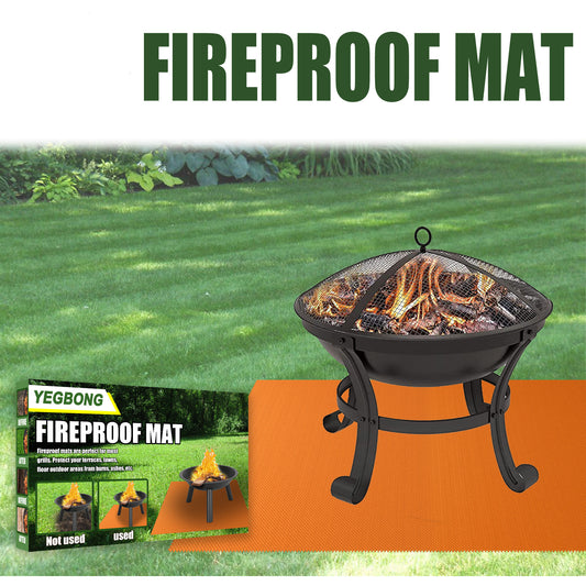 Fire Pit Mat Protects Your Deck, Patio, Lawn or Campground